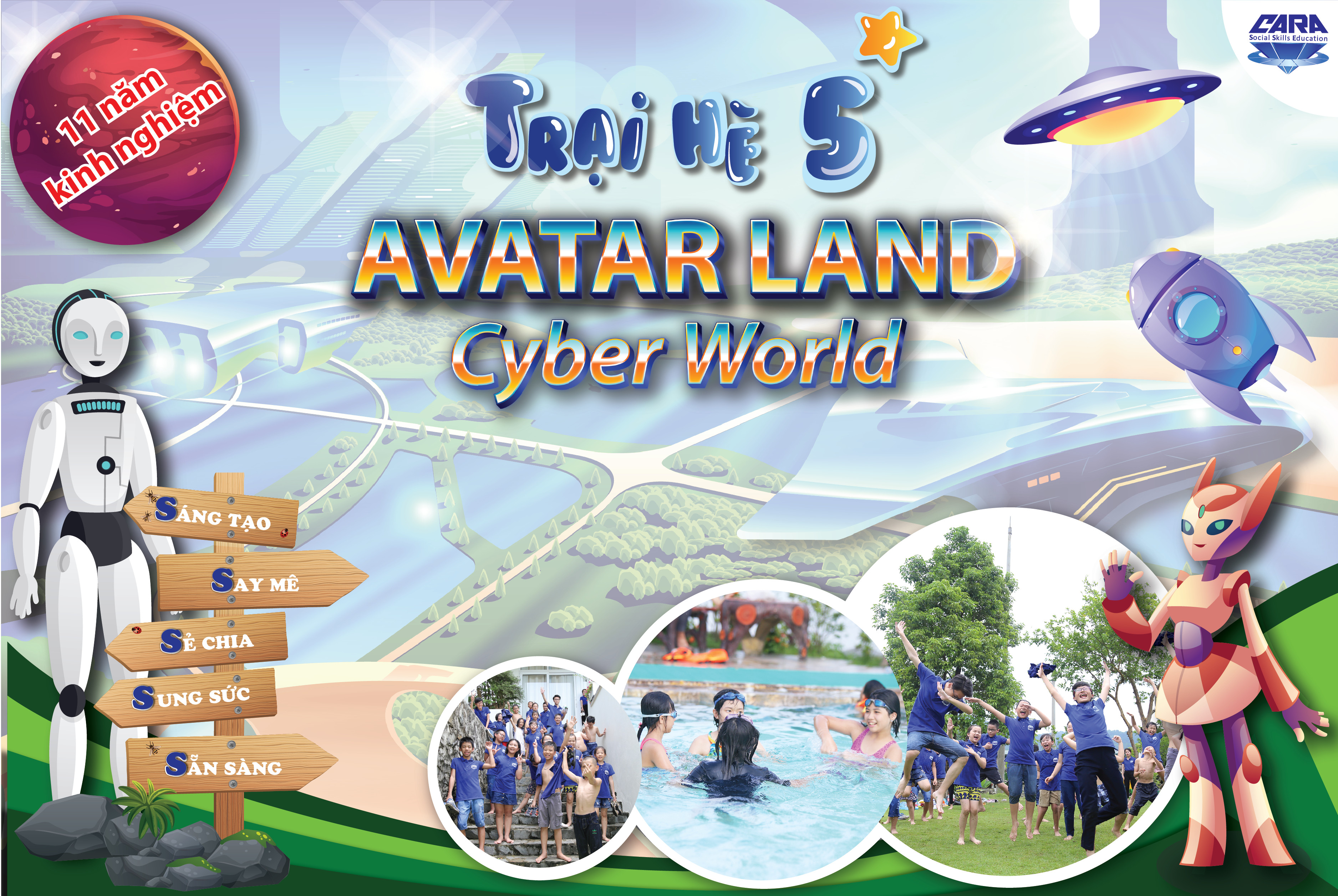 Trại hè bán trú 5 Avatar Land Cyber World  Thế giới công nghệ
